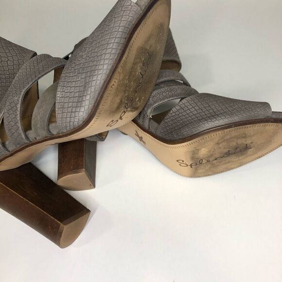 SPLENDID jackie cut out peep toe fine leather - Picture 11 of 12